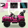thumbnail image 5 of Ford Bronco Raptor 24V Kids Ride on Toys, Battery Powered Ride on Cars 2 Seater with Remote Control, Electric Car for Boys Girls 3-8 w/Bluetooth & LED Headlights, Pink, 5 of 8