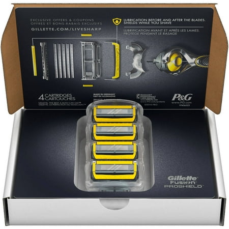 UPC 047400657328 product image for Gillette Fusion ProShield Razor Blade Refills, 4 count | upcitemdb.com