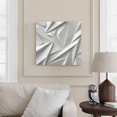 thumbnail image 2 of Wall Art Prints, Grey Geometric Framed Canvas Prints for Bedroom Living Room Bathroom Office, Modern 3D Relief Abstract Minimalist Gallery Wrap Wall Art Poster for Gifts Home Decor 20"x20", 2 of 9