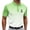 Green, variant on ZRGHAOYLQ Gradient Geometric Printed T Shirts for Men Short Sleeve Fashion Shirt Lapel Collar 1/4 Button Tops Soft Breathable Athletic Golf Tee