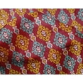 thumbnail image 4 of oneOone Silk Tabby Fabric Swirl Ikat Print Sewing Fabric BTY 42 Inch Wide, 4 of 4