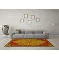 thumbnail image 3 of Ahgly Company Machine Washable Indoor Rectangle Persian Yellow Traditional Area Rugs, 7' x 9', 3 of 4