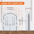 thumbnail image 3 of 1PACK Cat Door French Retro Double Door Design, DIY Installation for Indoor Outdoor Cat Corridor Entrance Interior for Pet, 3 of 7