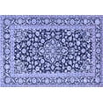 thumbnail image 1 of Ahgly Company Machine Washable Indoor Rectangle Persian Blue Traditional Area Rugs, 7' x 10', 1 of 4