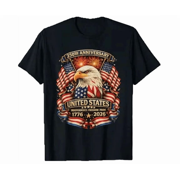 Usa Independence 250Th Anniversary 1776 2026 Patriotic Eagle Shirt Hot Trending Shirt, Vintage Birthday Gift