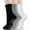 02 Black+Grey+White, variant on Yoga Non Slip Socks 3 Pairs Pilates Socks with Grip Women Grip Socks for Ballet Barre Home Workout Hospital Size 5-10