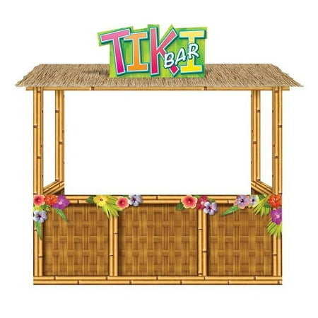 Beistle 56122 3-D Tiki Bar Prop for Party Supplies