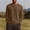 #Coffee, variant on DPTALR Men's Casual Solid Color Loose V-Neck Lightweight Breathable Long Sleeve Pullover Top,Yellow, XL