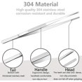 thumbnail image 3 of HSHDLDF Kitchen Tweezers 8 Inch Stainless Steel Tongs with Precision Serrated Tips for Cooking and Medical, 3 of 7