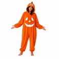 thumbnail image 4 of HTHLVMD Family Matching Pajamas, Matching Family Pajamas, Halloween Pumpkin Costume Onesie Orange Plush Jumpsuit Zip Up Hooded Pajama Cosplay Outfit for Family Trick Or Treat Wear, 4 of 4