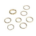 thumbnail image 1 of LYMAYTER Finger Bands 8Pcs Rings - Electroplated, Geometric, Fashion Minimalist, 1 of 7