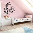 thumbnail image 2 of Bugs Bunny What's Up Doc Quote Looney Tunes Cartoon Wall Sticker Art Decal for Girls Boys Room Bedroom Nursery Kindergarten House Fun Home Decor Stickers Wall Art Vinyl Decoration Size (30x27 inch), 2 of 3