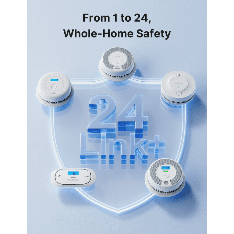 X-Sense, Smoke and Carbon Monoxide Alarm Combo, 3 PACK, White