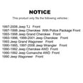 thumbnail image 2 of SIM Front Semi-Metallic Disc Brake Pads SIM-477 for Car Jeep Wrangler Cherokee Grand Comanche Wagoneer TJ, 2 of 8