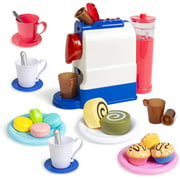 Kids Pretend Coffee Toy Set, Kids Role Play Toy Kitchen Accessories, Gifts Toys for Toddlers Age 3+