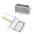 thumbnail image 2 of Gustave Cat Litter Scoop with Holder Caddy, Heavy Duty Metal Pet Kitty Poop Scooper Fast Sifting Non-Stick Deep Shovel for Litter Box, 2 of 8