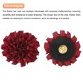 thumbnail image 4 of Uxcell 16 Pcs Ribbon Peony, 2 Inch Lapel Pin for Men Satin Ribbon Flower Peony Artificial Fabric Flowers for DIY Crafting Accessories Sewing Wrapping Wedding Gift Decoration, Multicolored, 4 of 5