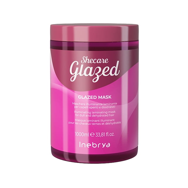 Inebrya Shecare Masque Brillance Glacée pour Cheveux Ternes et Secs 1000 ml