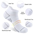 thumbnail image 3 of LOOIKOOS 12 Pairs Mens Ankle Socks,Athletic Sports Short Socks with Heel Tab White Socks, 3 of 7