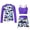 Purple Plam Tree, variant on Lanbubble Girls Swimsuit 3-Piece Zip Long Sleeve Rash Guard Bathing Suits Bikini Boyshort Set Summer Swimwear 9-10 Years