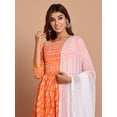 thumbnail image 5 of Elina Fashion Kurti for Female With Dupatta | Orange Printed, 5 of 6