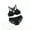 Black, variant on Plus Size Bras for Womens,Women's Bra, Fashion Woman's Lace Beauty Back Solid Strap Wrap Plus Size Bra Underwear