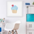 thumbnail image 2 of Marmont Hill "Blue Cupcake" by Diana Alcala Framed Painting Print, 2 of 6