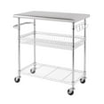 thumbnail image 5 of TRINITY EcoStorage® 34" Stainless Steel Kitchen Cart, NSF - Chrome, 5 of 9