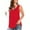 Red, variant on Womens Summer Sexy Sleeveless Solid Color Light Loose Ventilation T-Shirt