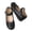 Dark Gray, variant on YunPes Girls Mary Jane Shoes School Uniform Flats Dress Shoes Hook & Loop Soft Comfortable Insole Princess Shoes Toddler/Little Kid/Big Kid