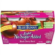 Blue Bunny Dairy: Light No Sugar Added Black Cherry Burst 4 Oz Yogurt, 4 ct