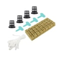 thumbnail image 5 of M Buder 72 Set 1 Inch Rockwool Cubes with 2 Inch Net Pots for Hydroponics Growing System Good Water Absorption Hydroponic Mesh Net Cup Kit for Home Garden Greenhouse Seed Starting, 5 of 9