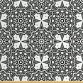 thumbnail image 1 of Antique Oriental Upholstery Fabric by the Yard, Cultural Monochrome Circle and Sharp Ornaments Combined Print, Decorative Fabric for DIY and Home Accents, Charcoal Grey and White by Ambesonne, 1 of 4