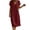 Red #1, variant on YuXingFu Midi Dresses for Women Mid-Length Plus Size Womens Dress Short Sleeve Solid Color Casual Summer Yellow S
