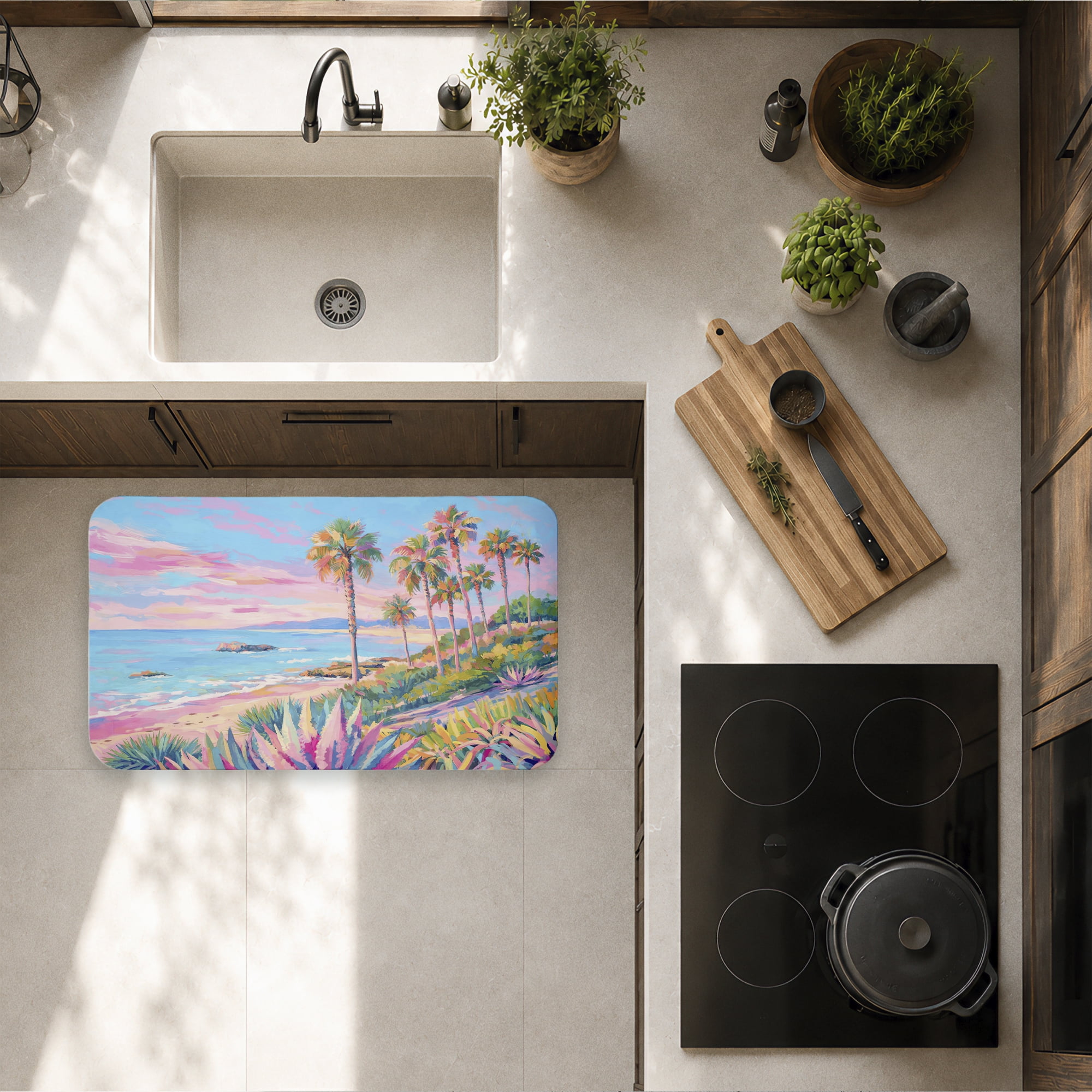 Stupell Industries Lush & Scenic Tropics Printed Anti-Fatigue Floor Mat, design by Ziwei Li