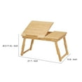 thumbnail image 5 of Lapdesk Table with 1 Drawer and Tilting Top, Brown- Saltoro Sherpi, 5 of 6