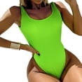 thumbnail image 1 of Greeniant Mono de mujer, traje de baño para niñas, verano, baño de sol, natación, poliéster, sin espalda, sin mangas, ropa de baño para mujer Traje de baño Verde METRO Greeniant OD022125-11, 1 of 1