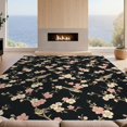 thumbnail image 2 of Design&I 6'x9' Washable Area Rug Birds With Cherry Blossom Branch All Over Chinoiserie Asian Floral Playful for Living Room, Family Indoor, Oversized Skid-Resistant, 2 of 7