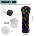 thumbnail image 6 of Pzuqiu Golf Head Covers Premium Leather Headcovers Waterproof Stylish Golf Club Cover Golf Accessories Fit Most Woods and Drivers, Colorful Dog Paw Print, 6 of 8