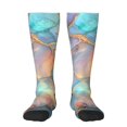 thumbnail image 1 of Fotbe Pastel Abstract Fluid Art Calcetas Divertidas Estampadas para Hombre y Mujer, Calcetas de Algodón hasta la Rodilla para Caminar, Correr, Enfermería y Embarazo, 1 of 6