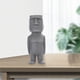 thumbnail image 4 of 1 estatua antigua de Isla de Pascua, estilo retro, escultura de cabeza Moai para sala de estar. Gris C, 4 of 8