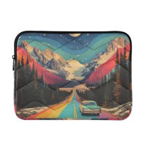 FORMRS 13-13.3 inch Laptop Sleeve Case Soft Carrying Quilted Computer Bag Cover, Colorful Road