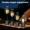 thumbnail image 3 of KOBAIBAN Rechargeable Camping Lantern, Telescopic Waterproof Camping Light, 8000mAh Battery Powered Lanterns for Power Outages Outdoor Tent Lights for Camping, Brown, 3 of 15