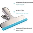 thumbnail image 5 of 12 Pack Stainless Steel Chip Bag Clips, Silicone Coated, No Sharp, 5 of 5