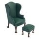 thumbnail image 4 of Realista 1/12 escala muñeca casa PU cuero sillón sofá silla DIY Decoración Sofá individual verde, 4 of 7