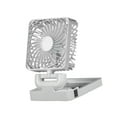 thumbnail image 1 of Ventilador de coche, ventilador portátil para vehículo automóvil, giratorio 360 degree, eléctrico y con energía solar, circulador de aire para autocaravana, Cabezal único blanco, 1 of 8