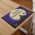 thumbnail image 3 of Almohadilla aislante para platos de cena con patrón de mesa de Halloween, para decoración de mesa de comedor con ambiente de fiesta familiar de Halloween - Juego de 3, 3 of 5