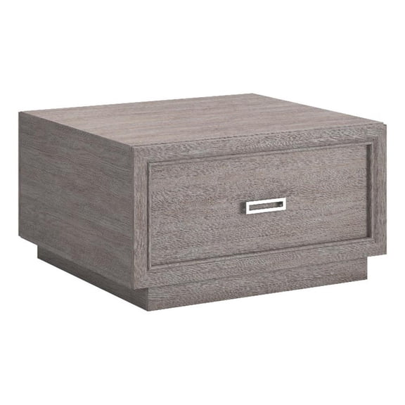 Pemberly Row Engineered Wood Coffee Table in Ashen Oak Finish