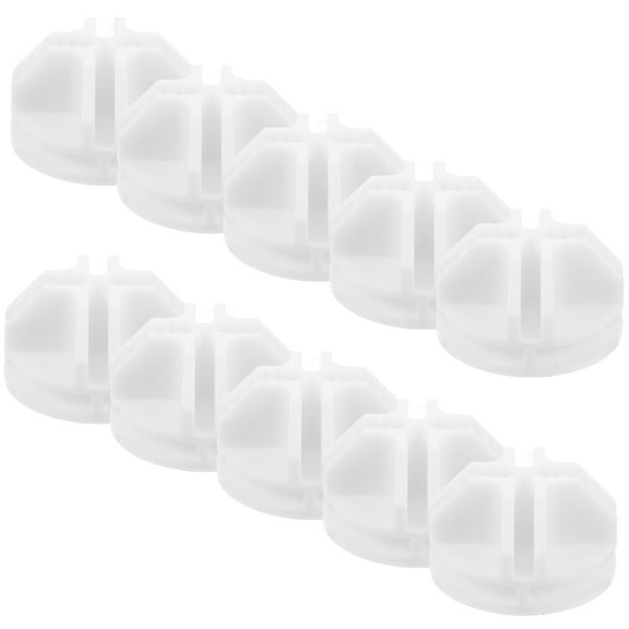 NICEXMAS 15Pcs Modular Closet Storage Connectors White Plastic for Wire Grid Cube Organizer
