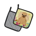 thumbnail image 2 of Carolines Treasures BB6104PTHD Easter Eggs Pekingnese Fawn Sable Pair of Pot Holders, 2 of 3